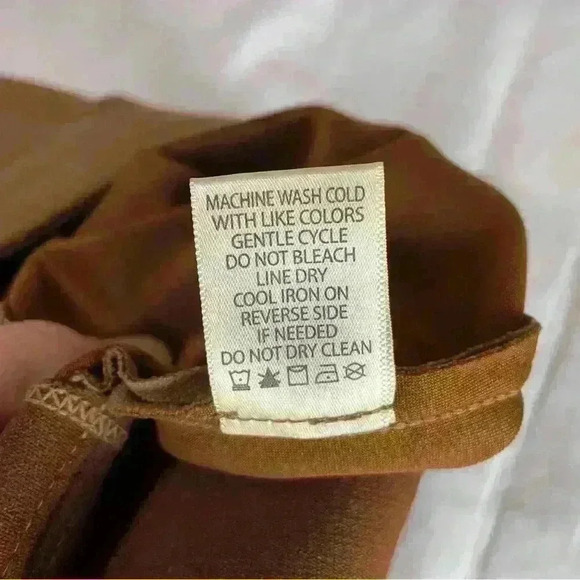 NWT Max Studio Faux Suede Leggings Pants Size XL Crop Ankle Brown Vicuna Pull On - Picture 8 of 9